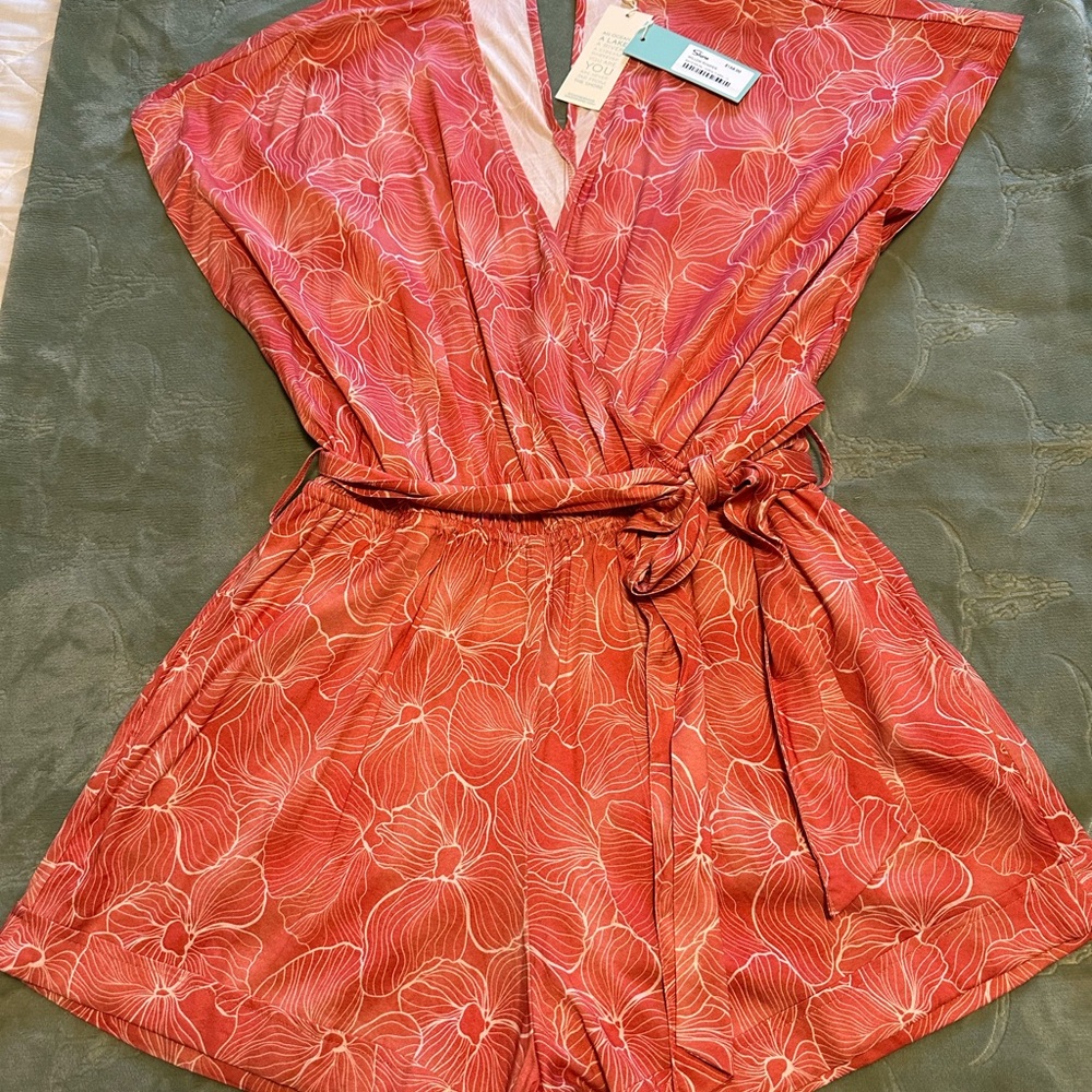 Shore Orange and white print jumper NWT (XL) - Picture 3 of 4